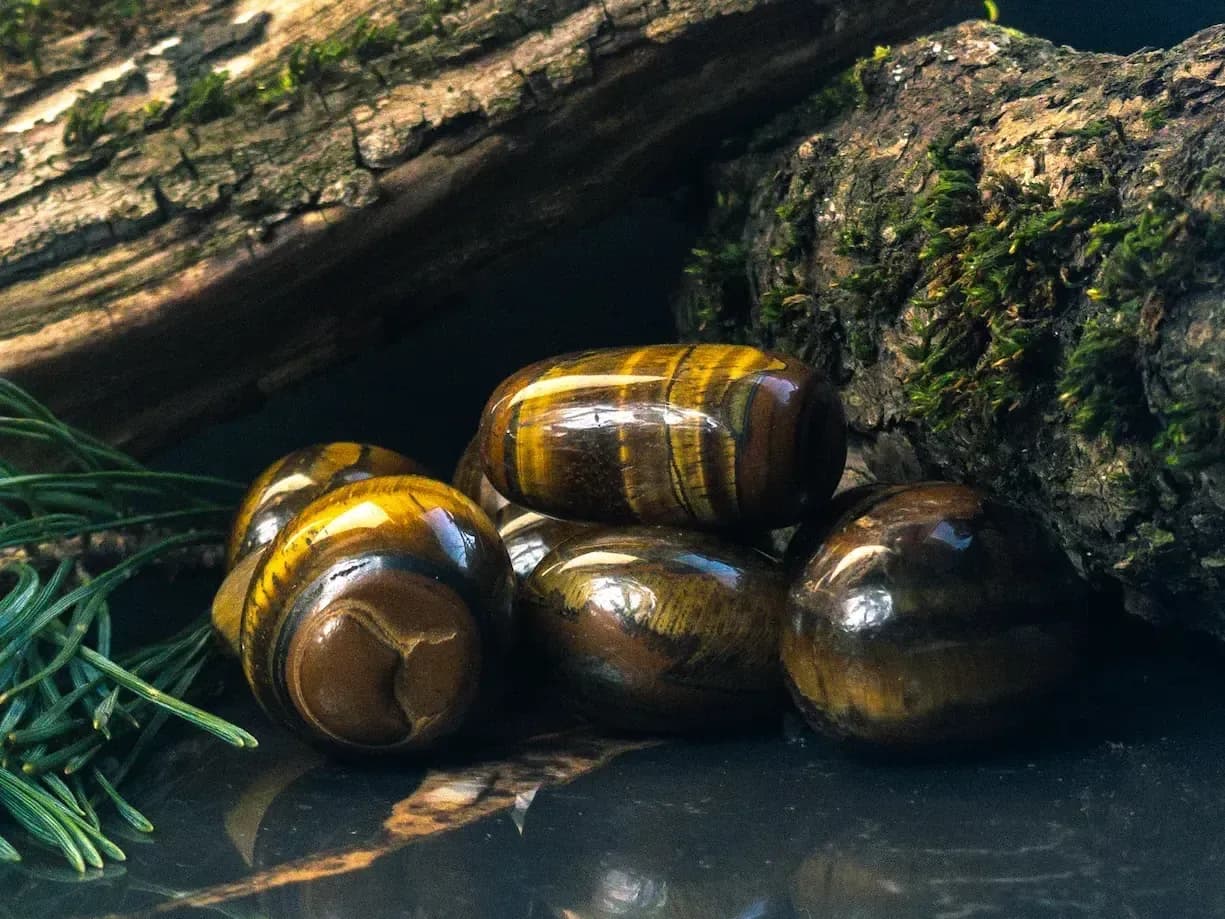 Tigro akis: žėrintis kvarcas, siejamas su dėmesiu, tvirtumu ir simbolika